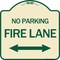 Signmission Colorado Fire Lane W/ Bidirectional Arrow Heavy-Gauge Aluminum Sign, 18" x 18", TG-1818-24255 A-DES-TG-1818-24255 - alternate 1